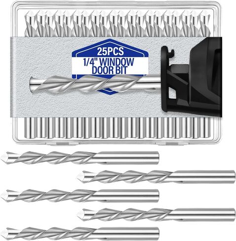 Tondiamo 1/4" Drill Bits Drywall Cutting Bit Hss Twist Drill Bits Router Tools Cut Window and Door Openings in Drywall for Use with Spiral Saw in Saudi Arabia