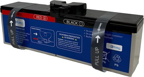 Raion Power 24V 12Ah Replacement High Rate RBC6 Battery for APC UPS BP1000, BP1050, BP1100, SMC1500, SMT1000, SMT1000US, SU1000, SU1000BX120, SU1000NET, SU1000RMNET, SU1000X127, & Others in Saudi Arabia