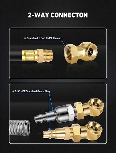 SARDVISA 2-Packs Portable Air Chucks, Solid Metal Closed Ball Air Chuck with 1/4" NPT Standard Quick Plug, Tire Inflator Gauge Nozzle for Air Compressor Accessories in Saudi Arabia