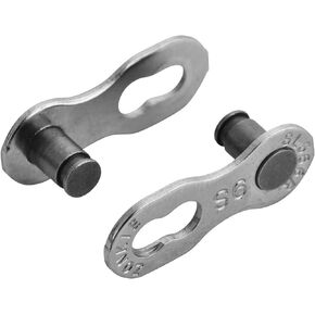 ZONKIE 9 Speed Removable Quick Split Chain Link in Silver x2