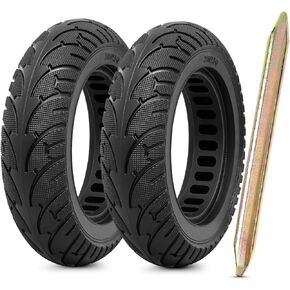 2Pcs 200x50 Solid Tires,8 inches Electric Scooter Wheels Front or Rear Replacement Solid Rubber Tire Compatible with 200 x 50 Electric Scooter Tires（P-T005）
