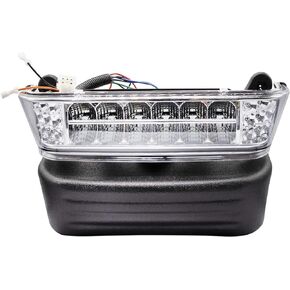 Drive-up Club Car Precedent Led Head Light with Bumper Replacement for 2004-UP Electric Golf Carts