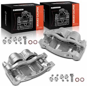 A-Premium Disc Brake Caliper Assembly with Bracket Compatible with Select Chevrolet, GMC, Isuzu and Oldsmobile Models - Blazer, S10, Jimmy, Sonoma, Hombre, Bravada - Front Driver and Passenger Side