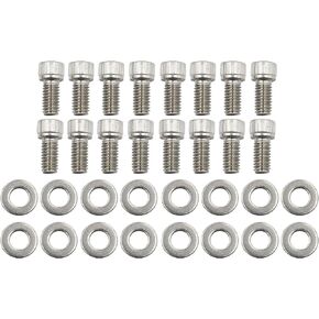 Header Stud Kit Bolts Valve Cover Stainless Steel Compatible For Block Ford 260 289 302 351W 351C 5.0L