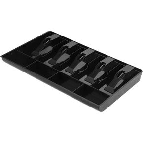 Cash Drawer, Cash Register Drawer Heavy Duty Printer Cash Register Removable Cash Tray(Black)