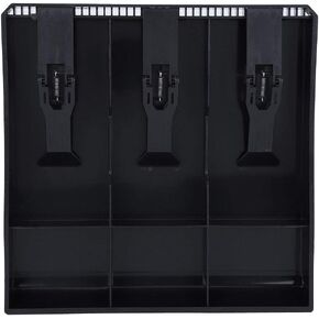 Cash Register Insert Tray, Under Counter Cash Drawer, Cash Tray Organizer, Perfect for A Variety Of Supermarkets, Stores(Black)