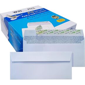 500#10 White Security Tinted Peel & Seal Business Mailing Envelopes WINPAQ Brand 500 counts, Windowless Design 4-1/8 x 9-1/2 Inches, 24lb in Kuwait