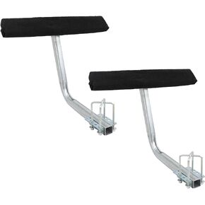 BISupply Boat Trailer Guides 2 Foot Bunk Boards Kit - 24 Inch Carpeted Guide On Tilting Side Bunks for High Beam, Box or C-Channel Trailers with Mounting Frames and Hardware