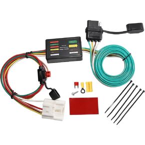 Oyviny 56107 Custom 4 Pin Trailer Wiring Harness for 2004-2007 Toyota Highlander, Factory Tow Package Required