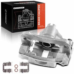 A-Premium Disc Brake Caliper Assembly with Bracket Compatible with Select Kia, Hyundai and Dodge Models - Rio, Forte, Forte Koup, Forte5, Accent, Attitude - Rear Driver and Passenger, 2-PC Set