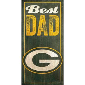Green Bay Packers 6'' x 12'' Best Dad Sign