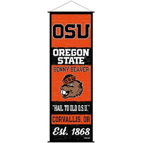 Oregon State Beavers Banner and Scroll Sign