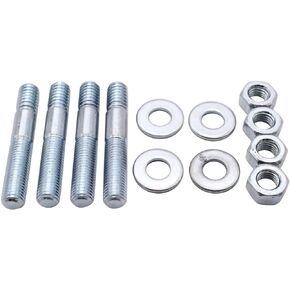 4 PCS/SET Carburetor Carb Studs Bright Zinc Plated 5/16" x 2" Carburetor Studs Fits for Holley, Edelbrock, Barry Grant, Demon, Quick Fuel