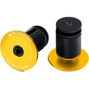 JRC Components Aluminum Handlebar Bike Bar End Plugs for Bicycles | Pack of 2 Handlebar Plugs - Bike Bar End Grips | Mountain Bike Bar End Caps for Road Bikes - Premium Bike Handlebar Caps