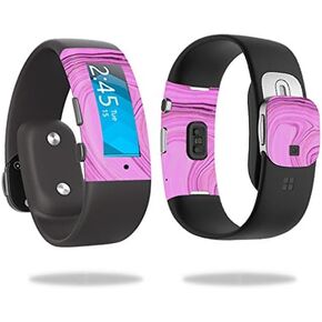 MightySkins Skin Compatible with Microsoft Band 2 Cover Skins Sticker Watch Pink Thai Marble