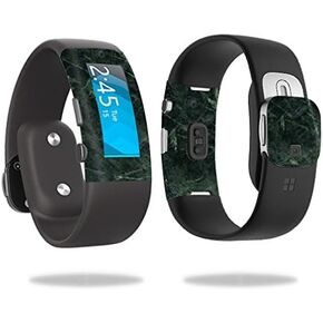 MightySkins Skin Compatible with Microsoft Band 2 Cover Skins Sticker Watch Green Marble