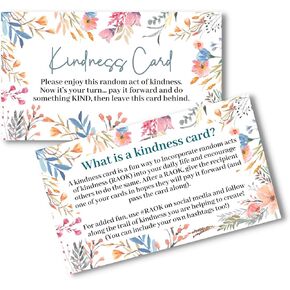 Random Acts of Crochet Kindness Gifts Tags | 50 pk 2 x 3.5" Cards to Give Away Pay it Forward Crochet Patterns Animals Floral RAOCK