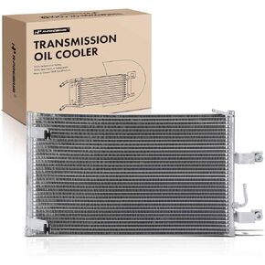 A-Premium Transmission Oil Cooler Compatible with Nissan Titan XD 2016 2017 2018 2019 5.6L Replace# 21606EZ00B, 21606EZ00A
