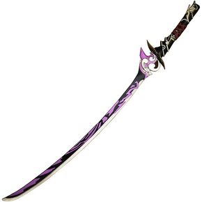 damdos Halloween Prop 40" Impact Cosplay Swords,Beelzebul Sword Sun Bird Raiden Shogun Mistsplitter Reforged Weapon Birthdays Gifts (Beelzebul)