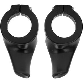 Thumb Rest Handlebar, High Toughness Ergonomic Bicycle Rest Handlebar 1 Pair for Mountain Bike(Black)