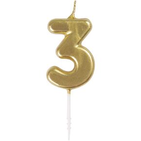 Vibrant Rainbow Border Number 5" Birthday Candle - Multicolored & Eye-Catching Design - Perfect for Unforgettable Birthday Celebrations