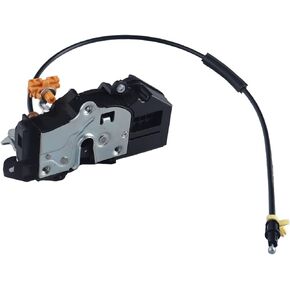 Door Lock Latch Actuator with Cable Front Left Driver Side Fit for 2010-2014 Chevy Silverado 1500 2500HD 3500HD, GMC Sierra 1500 2500HD 3500HD 22862028
