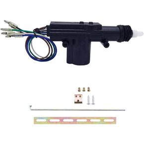 ESUPPORT 4 X Black Car Motor Universal Heavy Duty High Power Door Lock Actuator 2 Wire 12V Locking System