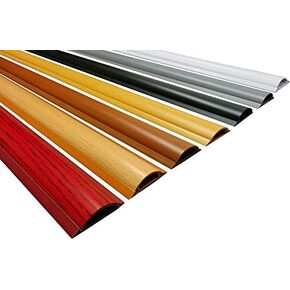 Electriduct Cable Shield Cord Cover - CSX-1.5 PVC Floor Wire Protector - 36 Inch - Wood Grain