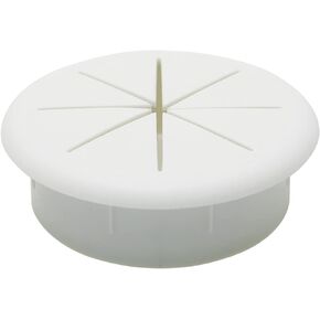 HJ Garden 1PC 50mm Desk Cord Grommets Flexible Cable Wire Hole Cover Set Wire Organizer for Office Home PC Desk,White