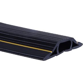 6.5FT Heavy Duty PVC Floor Cable Cover, Floor Cord Cover, Cable Protector Protect Wire for Indoor and Outdoor Cable Cavity = 0.94" (W) x 0.4" (H)(3 Channels