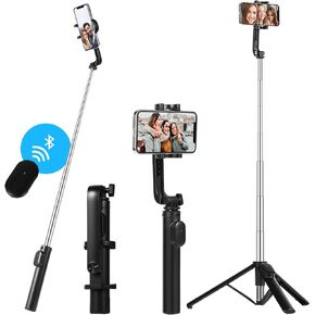 40" Selfie Stick Tripod with Wireless Remote,iPhone and Android Extendable Phone Tripod, Anti-Shake Premium Portable Travel Phone Tripod Stand, Stand for Recording Lightweight Tripod Stand