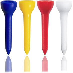 تي شيرتات جولف قصيرة من البلاستيك مقاس 1.4 بوصة عدد 100 تي شيرتات حديدية للجولف - ألوان مختلطة 35 مم in Kuwait