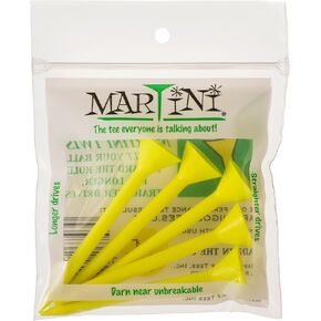 ProActive Sports Martini Golf 3-1/4" Durable Plastic Tees 5-Pack (Yellow)