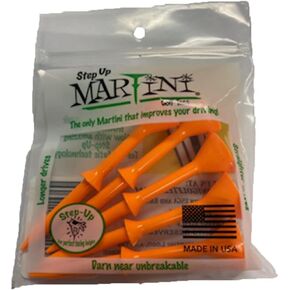 Martini 3 1/4" Step-Up Golf Tees – Orange