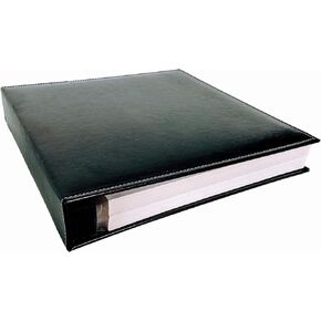 Photo Album Self Adhesive, 100 Pages 50 Sheets, Self Stick Sheet, Scrapbook, Picture Book, 4x6, 5x7, 8x10, 8-1/2x11, Replaceable Pages (Brown)