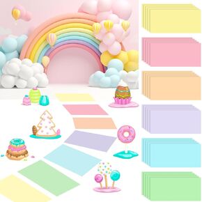 30 Pcs Candy Land Party Decorations Pastel Color Floor Stickers Colorful Candyland Pathway Decor PVC Floor Decals for Candy Land Theme Classroom Hallway Birthday Party Decoration