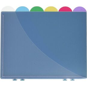 Ampad Notebook Organizer, Assorted Colors, 11.12 x 5.62, Poly, With Scallop Tabs, 6 per Pack (15720)