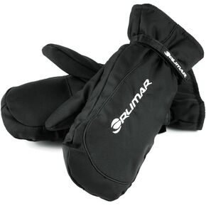 Orlimar Men's Thermal Golf Cart Mittens, Black, One Size Fits Most