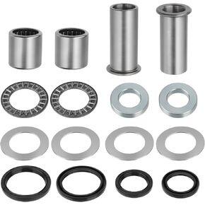 Swing Arm Bearing Seal Bushing Kit for Suzuki RM125 RM250 1996-2008 RMZ250 2007-2023 RMZ450 2005-2023 DRZ400 2000-2023 RMX450Z 2010-2019 OEM# 61252-37F00 61252-37F01 61252-36E00
