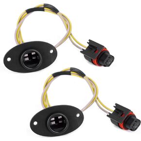 CULMKARI 2 License Plate Light Wire Harnesses Rear Fits for 1994-2002 Dodge Ram 1500 2500 3500 Replaces# 5179988AC