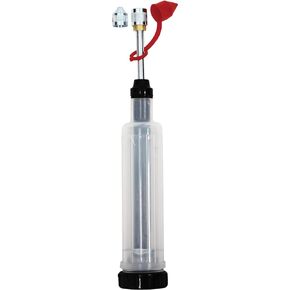 LUMAX LX-1174 Push-Type Grease Gun (3 Oz). One-Hand Operation. Compact Manual Grease Gun get Grease into Tight Spaces. Transparent Body for Visual Control of Fill Level.