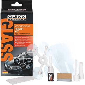 QUIXX 10210 Windshield Repair Kit Is the Cost-Effective fix for chips, cracks, bulls-eye, and star-shaped damage to windshields. Use on Your Automobile, Motorcycle, or Boat