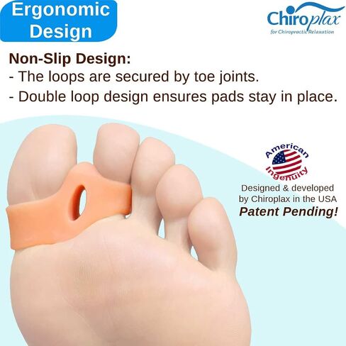 Chiroplax Bunion Corrector Pads Silicone Big Toe Separator Straightener Spacer for Women & Men Hallux Valgus Pain Relief Sleeve Cushion Splint Protector (4 Pads w/Shims - Medium) in Saudi Arabia