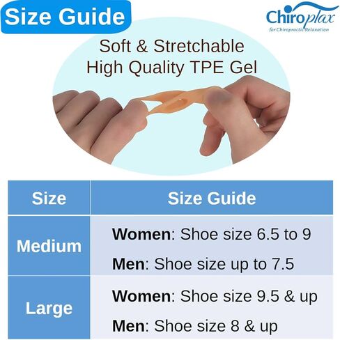 Chiroplax Bunion Corrector Pads Silicone Big Toe Separator Straightener Spacer for Women & Men Hallux Valgus Pain Relief Sleeve Cushion Splint Protector (4 Pads w/Shims - Medium) in Saudi Arabia