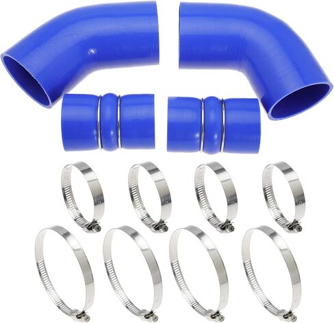 6.6 Hose Boot Kit for Chevrolet for Chevy for GMC Sierra 2500 3500 6.6L 32V LLY Duramax 2004.5-2007 Blue with T Bolt Clamp in Kuwait