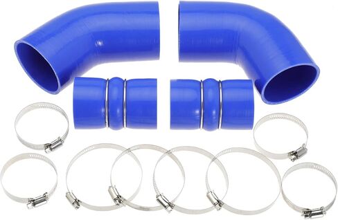 6.6 Hose Boot Kit for Chevrolet for Chevy for GMC Sierra 2500 3500 6.6L 32V LLY Duramax 2004.5-2007 Blue with T Bolt Clamp in Kuwait