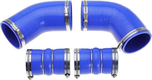 6.6 Hose Boot Kit for Chevrolet for Chevy for GMC Sierra 2500 3500 6.6L 32V LLY Duramax 2004.5-2007 Blue with T Bolt Clamp in Kuwait