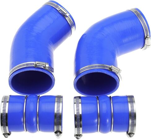 6.6 Hose Boot Kit for Chevrolet for Chevy for GMC Sierra 2500 3500 6.6L 32V LLY Duramax 2004.5-2007 Blue with T Bolt Clamp in Kuwait