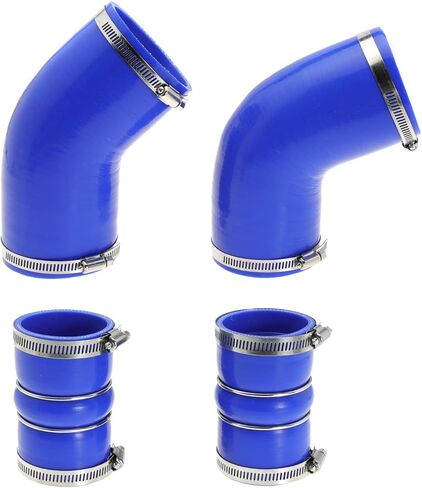 6.6 Hose Boot Kit for Chevrolet for Chevy for GMC Sierra 2500 3500 6.6L 32V LLY Duramax 2004.5-2007 Blue with T Bolt Clamp in Kuwait