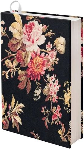 Pink Floral Print Book Covers Book Sox Stretchable Book Cover 9-11 Inch Book Covers for Paperbacks Hardcover,Waterproof in Saudi Arabia